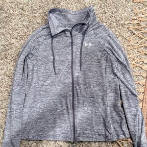 Under Armour Heathered Gray Zip-Up Jacket